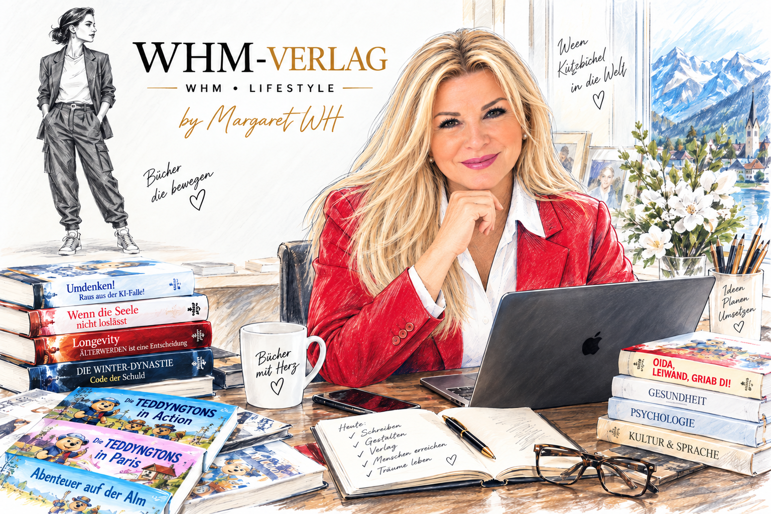 Margarete Winischhofer-Hiesinger, Autorin und Gründerin des WHM-Verlags